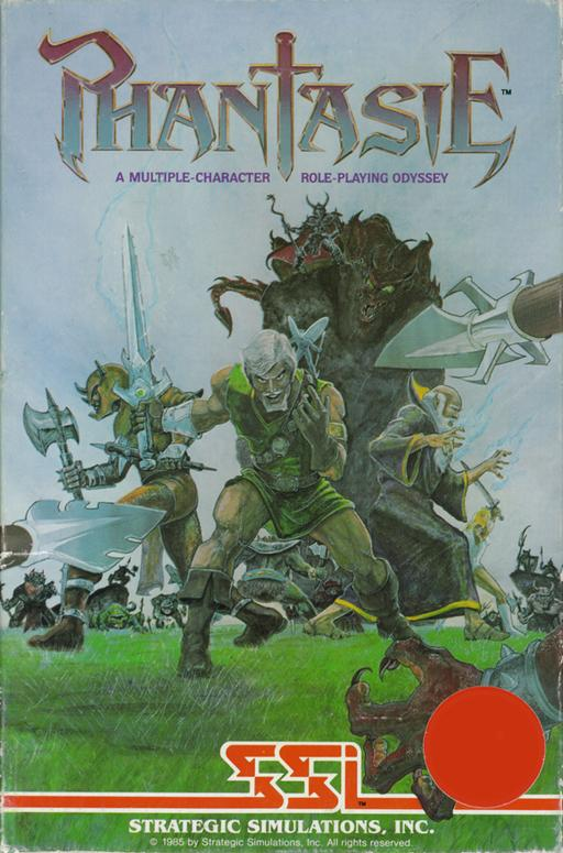 Phantasie box art for Amiga